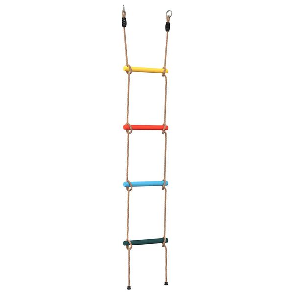 vidaXL Rope Ladder Multicolour PE (polyethylene) Large Durable