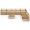vidaXL Garden Lounge Set Honey brown Solid pinewood Modular