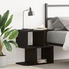 vidaXL Bedside Cabinet Black oak 50 x 30 x 51.5 cm Engineered wood