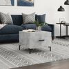 vidaXL Coffee Table Concrete Grey Engineered Wood Medium Coffee Table