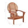 vidaXL Garden Chair Natural Wood Solid Acacia Wood Standard Sturdy