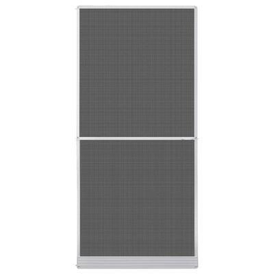 White Hinged Insect Screen for Doors 39.4"x84.6"