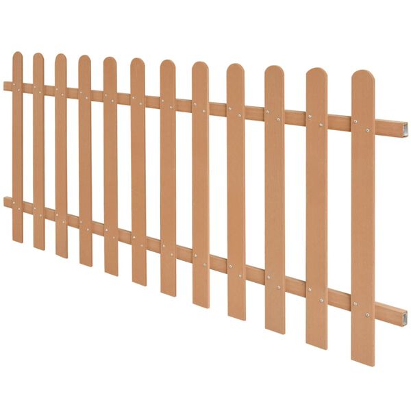 vidaXL Picket Fence WPC 78.7"x31.5"