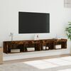 vidaXL TV Cabinet Set of 2 Smoked Oak Engineered wood Large TV Cabinet