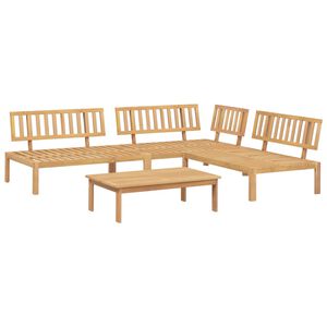 vidaXL Pallet Sofa Set Natural wood Solid Acacia wood Large Modular