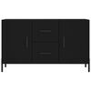 vidaXL Sideboard Black Engineered wood and metal Medium Sideboard