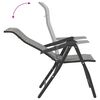 vidaXL Garden Chair Set of 8 Grey PE Rattan Large Foldable