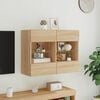 vidaXL TV Wall Cabinet Sonoma oak Engineered wood
