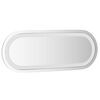 vidaXL LED Bathroom Mirror Glass, LED components 15.7 x 5.9 in