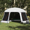 vidaXL Pool Tent with Removable Fly & Mesh Walls Grey 201.6x180.3"
