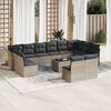 vidaXL Garden Sofa Set Light grey, Dark grey