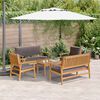 vidaXL Garden Sofa Set 5 pcs Brown Solid Acacia Wood