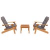 vidaXL Garden Lounge Set Dark grey Solid Acacia wood, 100% polyester