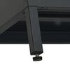 vidaXL TV Cabinet Black Black powder-coated steel Medium Adjustable Feet