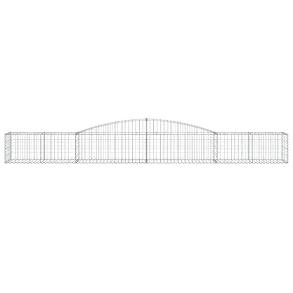 vidaXL Gabion Basket Set of 20 Silver Galvanized iron Extra Large