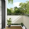 vidaXL Balcony Screen Cream 29.5x393.7" 100% Polyester Oxford