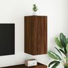 vidaXL TV Wall Cabinet Brown oak Engineered wood Medium TV Wall Cabinet