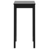 vidaXL Bar Table Black MDF Compact Durable Bar Table Square Modern