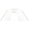 vidaXL Greenhouse White PE (Polyethylene), galvanized steel 72 sq ft