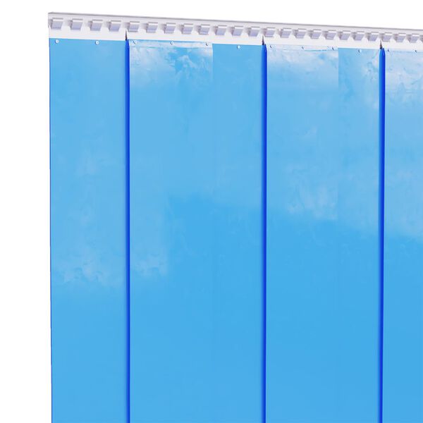 vidaXL Door Curtain Blue 11.81"x0.1" 32.8' PVC