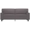 vidaXL 2-Seater Sofa Grey Faux Leather, Metal, Foam 55.1 in seat width