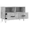 vidaXL TV Cabinet Concrete Gray Engineered Wood 31.5 x 14.2 x 19.7 in