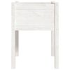 vidaXL Planter Set of 2 White Solid pinewood 19.7x19.7x27.6 in Durable