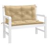 vidaXL Garden Bench Cushion Melange beige 100% polyester 39.4 x 19.7 in