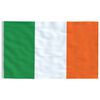 vidaXL Ireland Flag Flag: Multicolor (Green, White, Orange); Pole: Silver