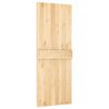 vidaXL Sliding Door with Hardware Set 31.5x82.7" Solid Wood Pine