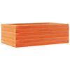 vidaXL Garden Planter Wax Brown Solid Pine Wood 27.6 x 15.7 x 9.1 in