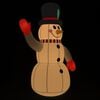 vidaXL Inflatable Snowman Multicolor Oxford fabric with PU coating