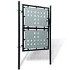 vidaXL Black Single Door Fence Gate 39.4x59.1"