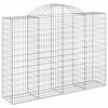vidaXL Gabion Basket Set of 7 Silver Galvanized Iron Large Durable