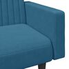 vidaXL Sofa Set Blue Velvet, wood, foam Medium