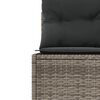 vidaXL Garden Sofa Grey, Dark Grey
