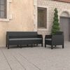 vidaXL Garden Lounge Set Anthracite PP (Polypropylene) with rattan effect