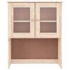vidaXL Dresser Top Natural wood Solid pine wood, glass Medium