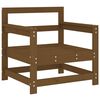 vidaXL Garden Chair Honey brown, Taupe Solid pine wood, Oxford fabric