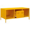 vidaXL Coffee Table Mustard Yellow Cold-rolled Steel Moderate
