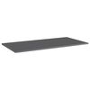 vidaXL Shelf Set of 4 High gloss gray Engineered wood 39.4x19.7x0.6 in