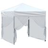 vidaXL Party Tent White 210D oxford fabric 6.6 x 6.6 ft Foldable