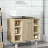 vidaXL Bathroom Cabinet Sonoma oak Engineered wood Medium