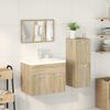 vidaXL Bathroom Furniture Set Sonoma oak Engineered wood