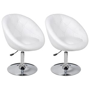 vidaXL Stool Set of 2 White