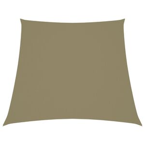 vidaXL Sunshade Sail Oxford Fabric Trapezium 2/4x9.8' Beige