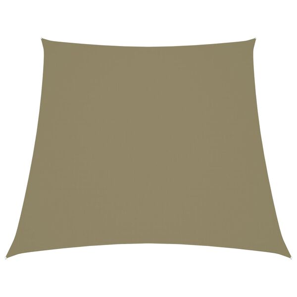 vidaXL Sunshade Sail Oxford Fabric Trapezium 2/4x9.8' Beige