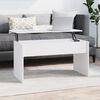vidaXL Coffee Table White Engineered wood Medium-sized