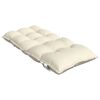 vidaXL Lowback Chair Cushion Set of 4 Cream Oxford fabric (100% polyester)