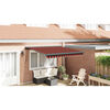 vidaXL Retractable Awning Orange and brown